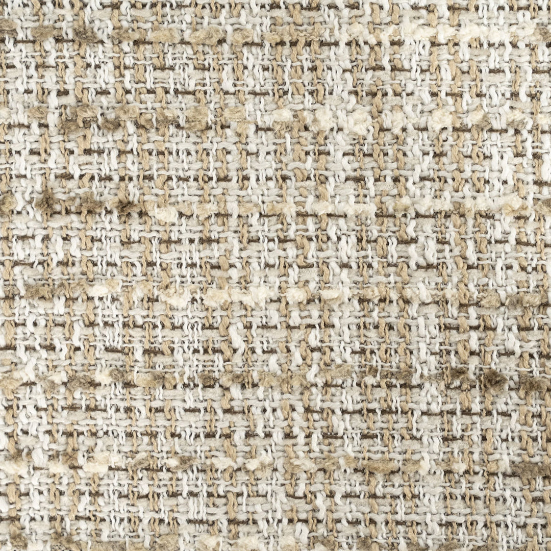 Kruk Lottie – stof & hout beige nori