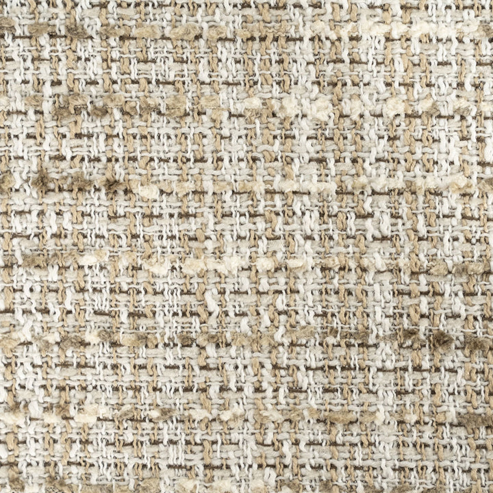 Kruk Lottie – stof & hout beige nori