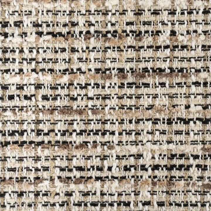 Kruk Lottie – stof & hout taupe nori