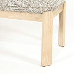 Bankje Lottie – stof & hout taupe nori