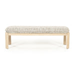 Bankje Lottie – stof & hout taupe nori