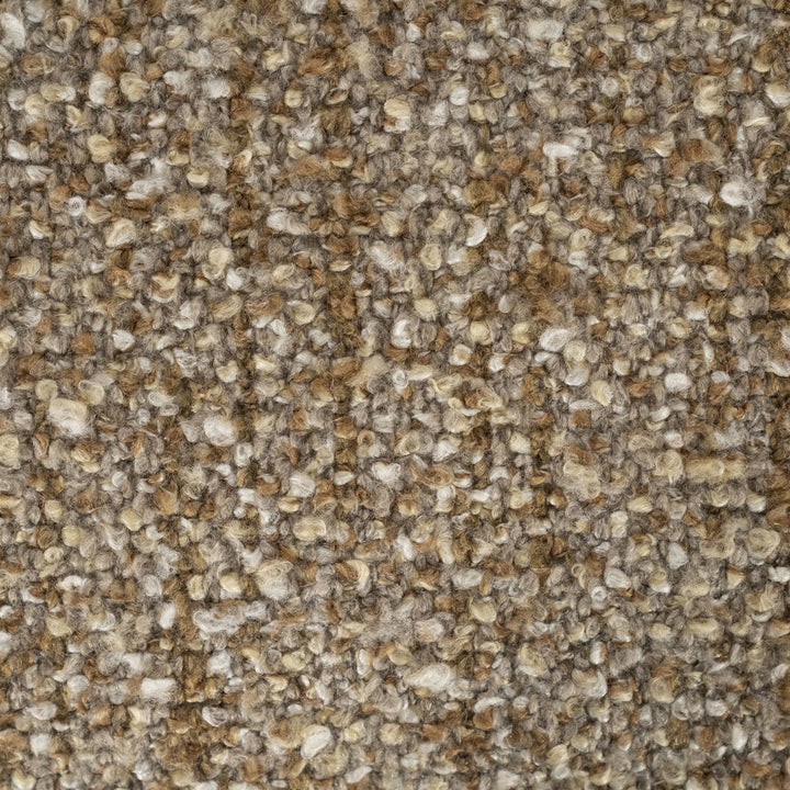 Fauteuil Olek – stof & hout taupe bay