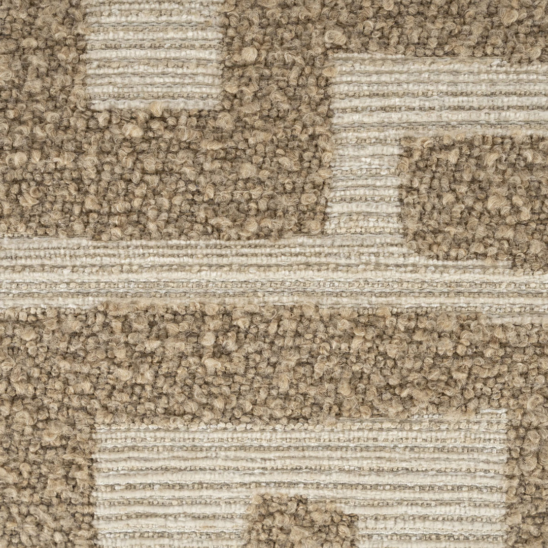 Fauteuil Olek – stof & hout taupe libre