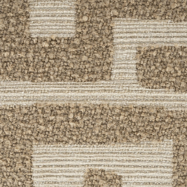Fauteuil Olek – stof & hout taupe libre