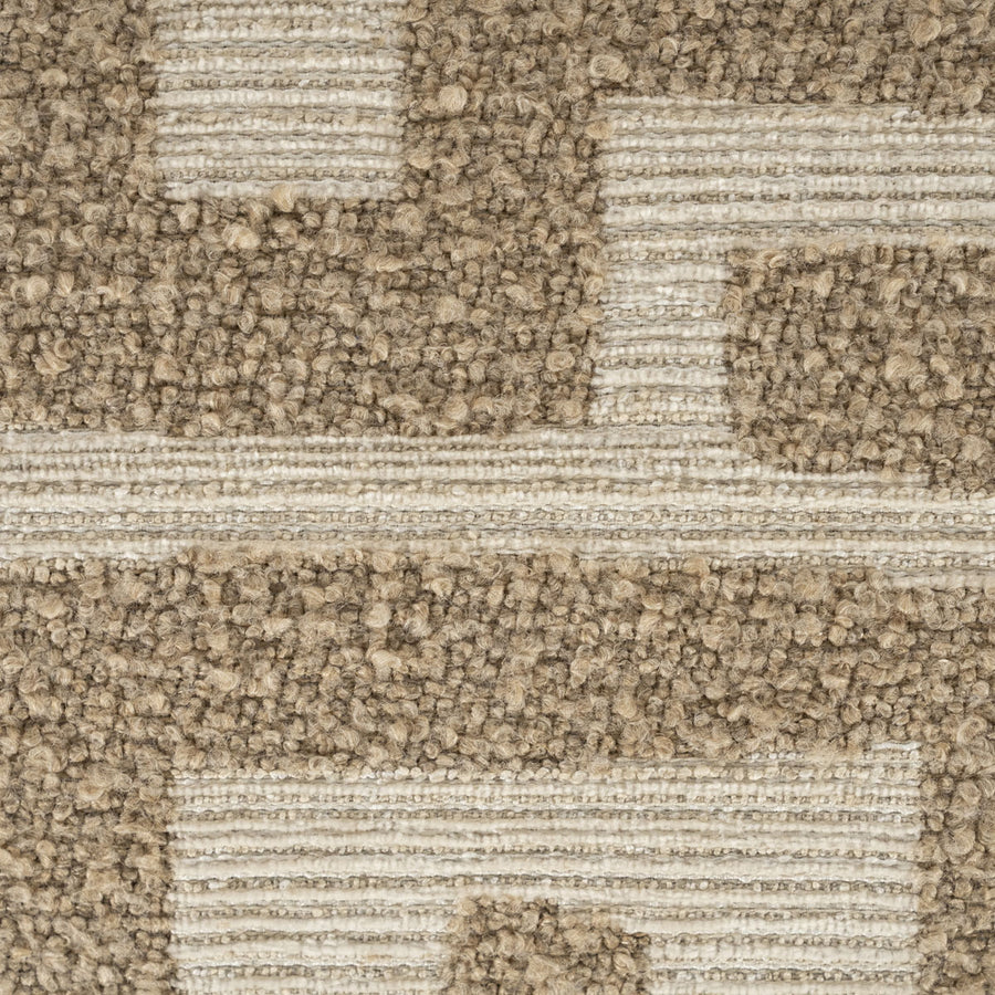 Fauteuil Olek – stof & hout taupe libre