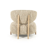 Fauteuil Reza – stof beige & naturel frame
