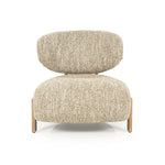 Fauteuil Reza – stof beige & naturel frame