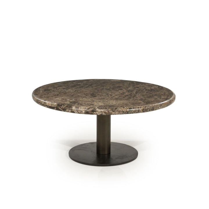 Salontafel Luigi – ijzer & emperador marmer bruin