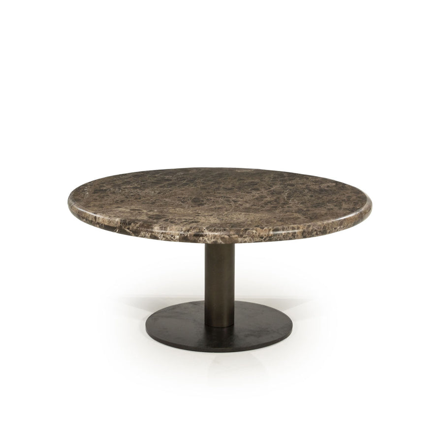 Salontafel Luigi – ijzer & emperador marmer bruin