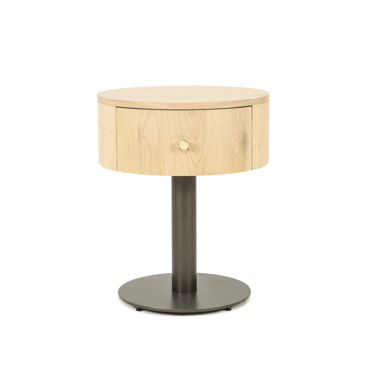 Nachtkastje Skye – eikenhout & metaal naturel