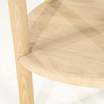 Bijzettafel Cleo – eikenhout & glas naturel