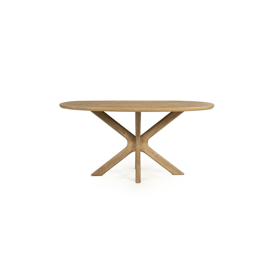 Eettafel Tycho – mangohout naturel 160×110cm