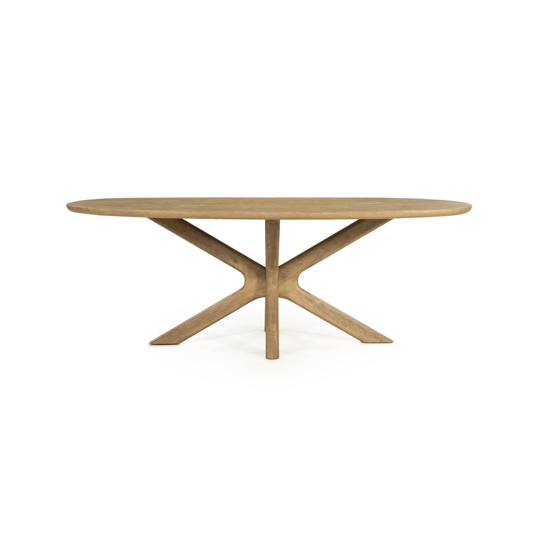 Eettafel Tycho – mangohout naturel 210×110cm