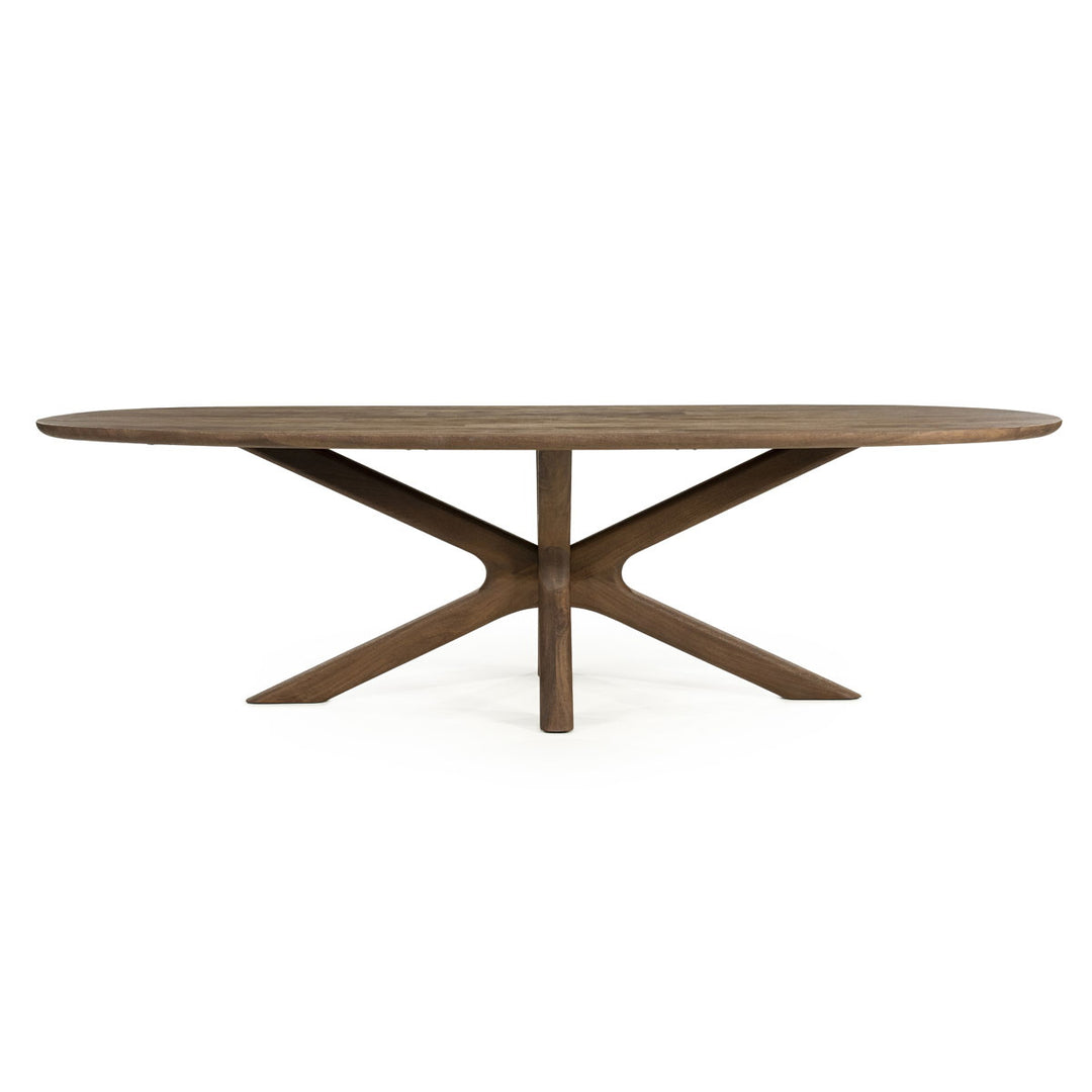 Eettafel Tycho – mangohout lichtbruin 260×110cm