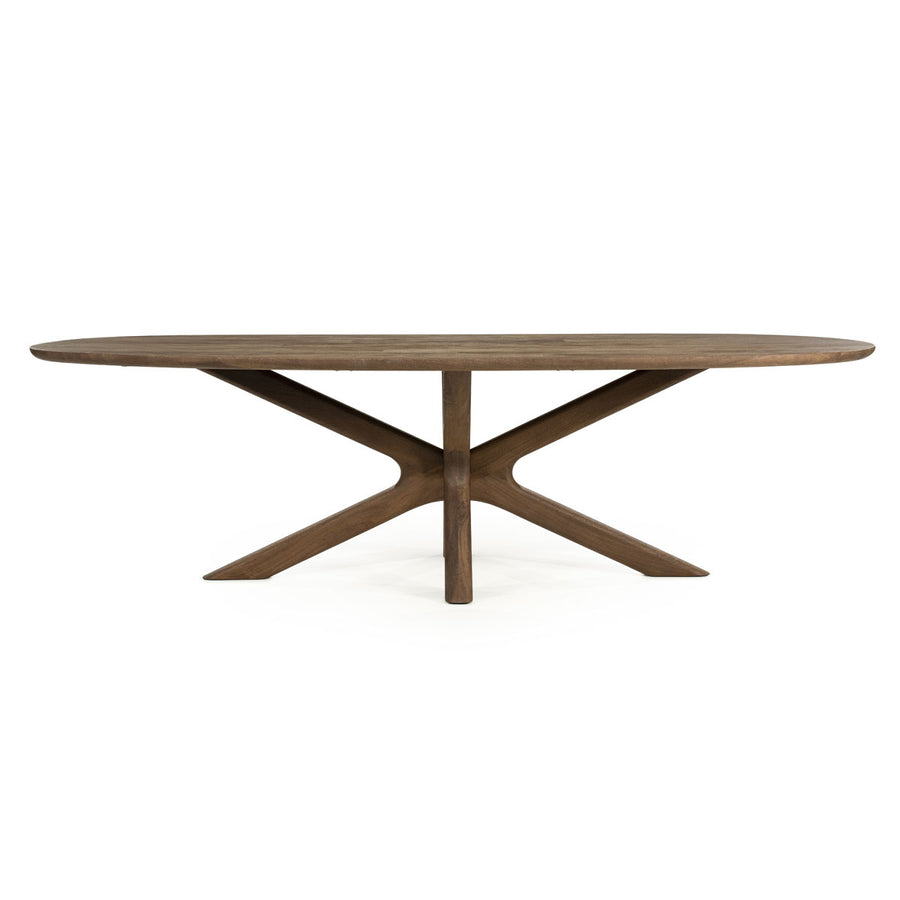 Eettafel Tycho – mangohout lichtbruin 260×110cm