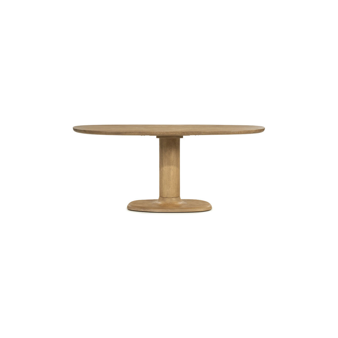 Ovaal eettafel Coco – mangohout naturel 180×110cm