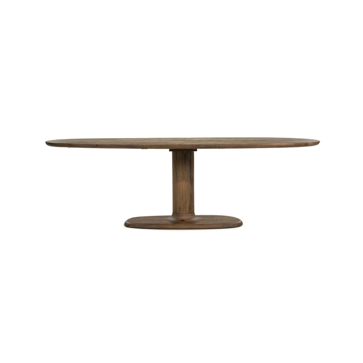 Ovaal eettafel Coco – mangohout lichtbruin 240×110cm