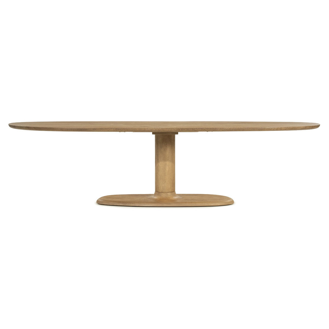 Ovaal eettafel Coco – mangohout naturel 300×110cm