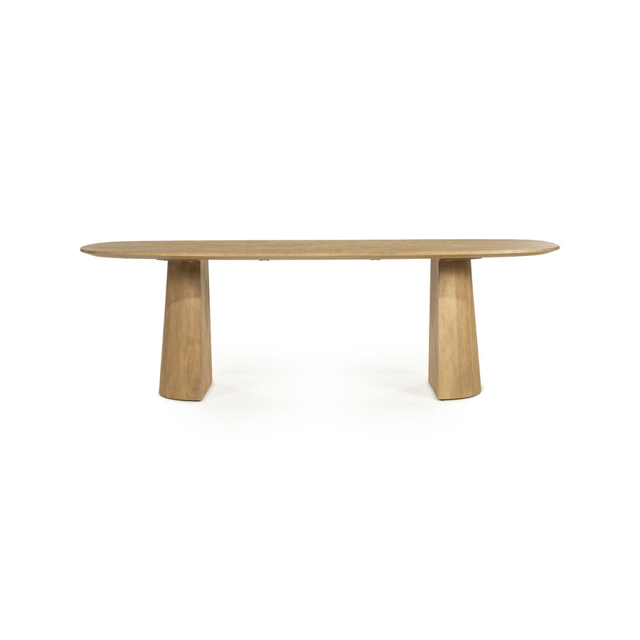 Eettafel Lune – mangohout naturel 240×105cm