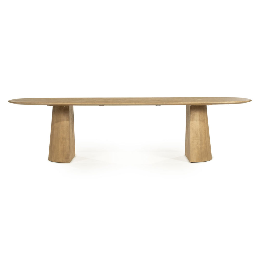 Eettafel Lune – mangohout naturel 300×105cm