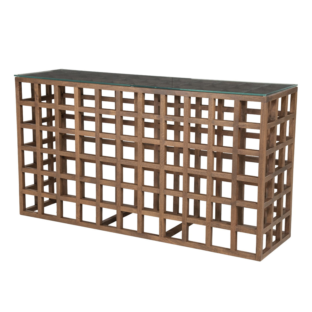 Eleonora Sidetable Heras Bruin detail