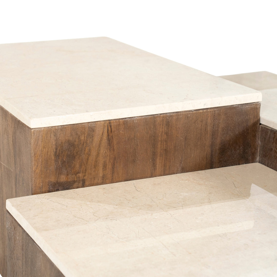 Eleonora Quido Salontafel Marmer Bruin detail