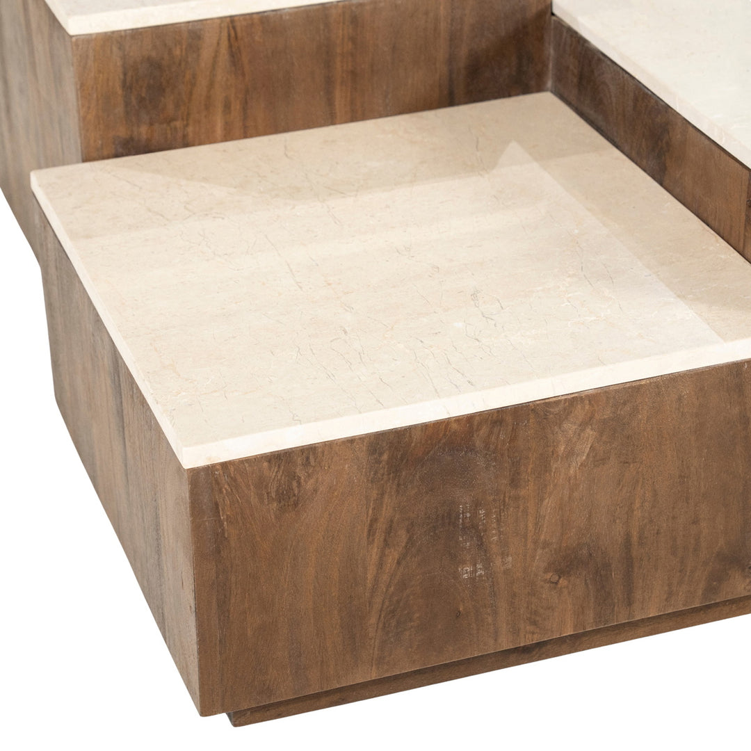 Eleonora Quido Salontafel Marmer Bruin detail
