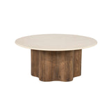 Ronde Salontafel Mangohout & Botochino 80 cm – Eleonora Bodhi