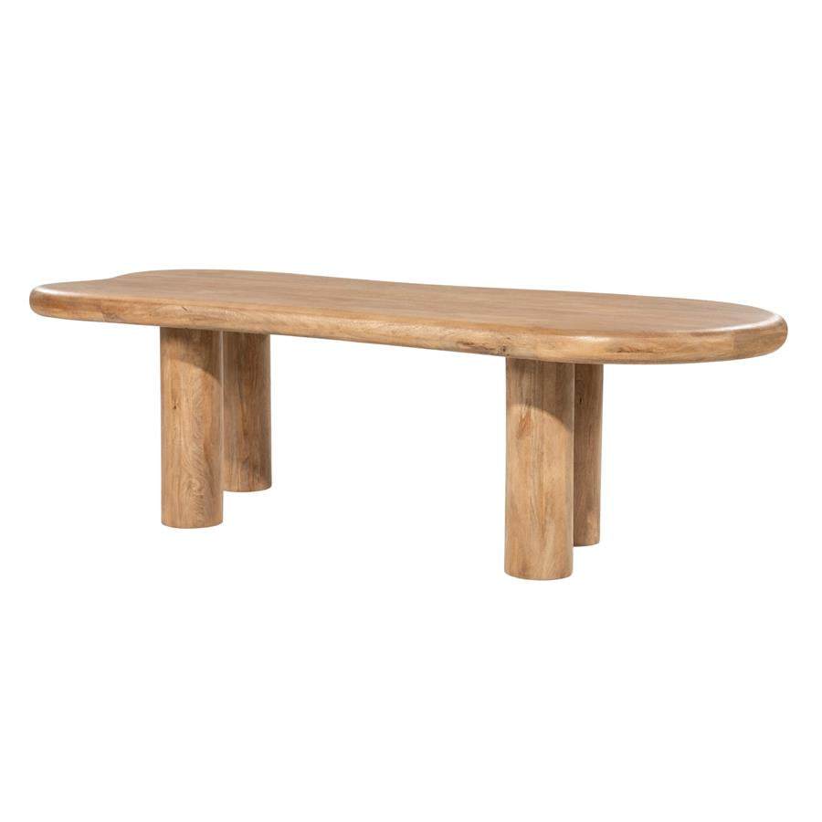 Eettafel Nigel 250 cm vanuit zijaanzicht