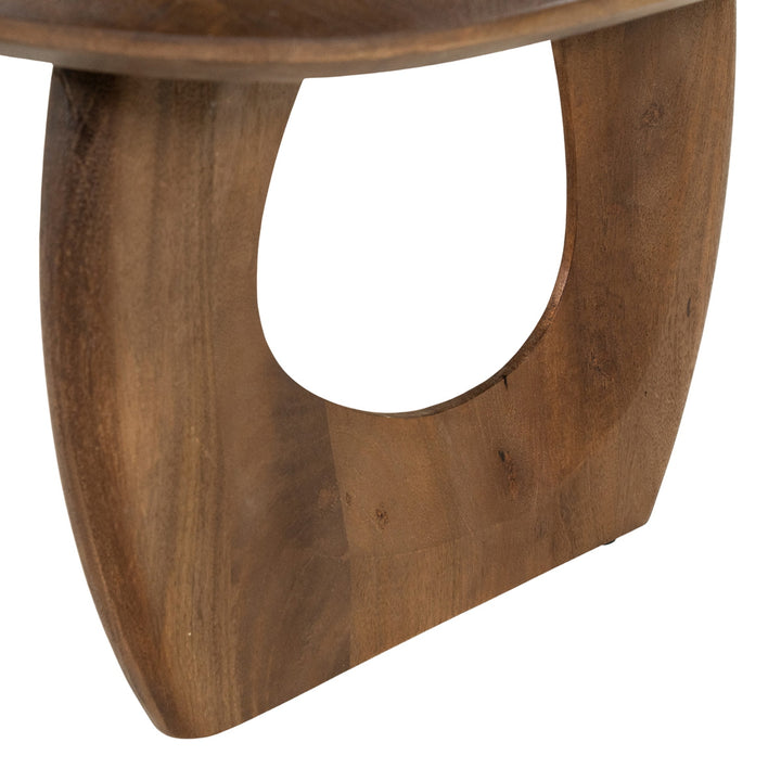 Eleonora Salontafel Phoebe Walnoot detail