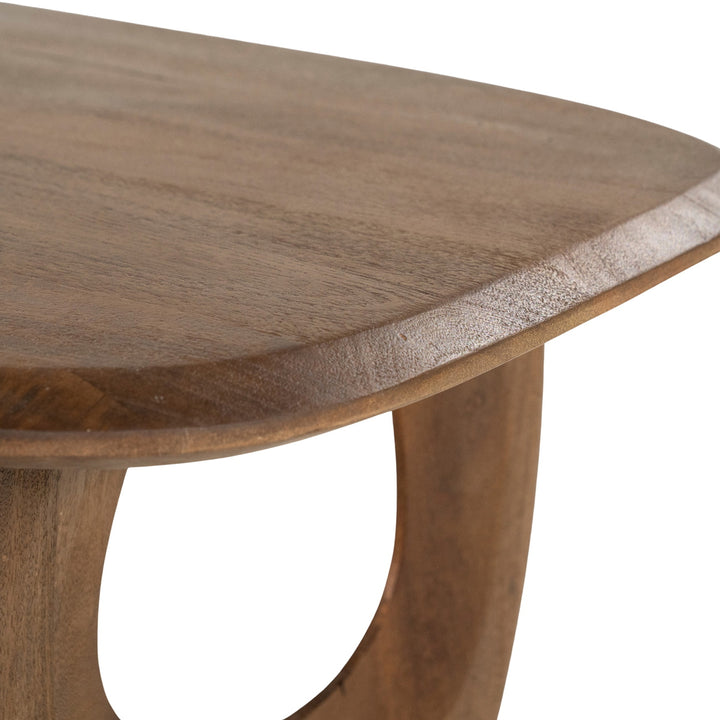 Eleonora Salontafel Phoebe Walnoot detail