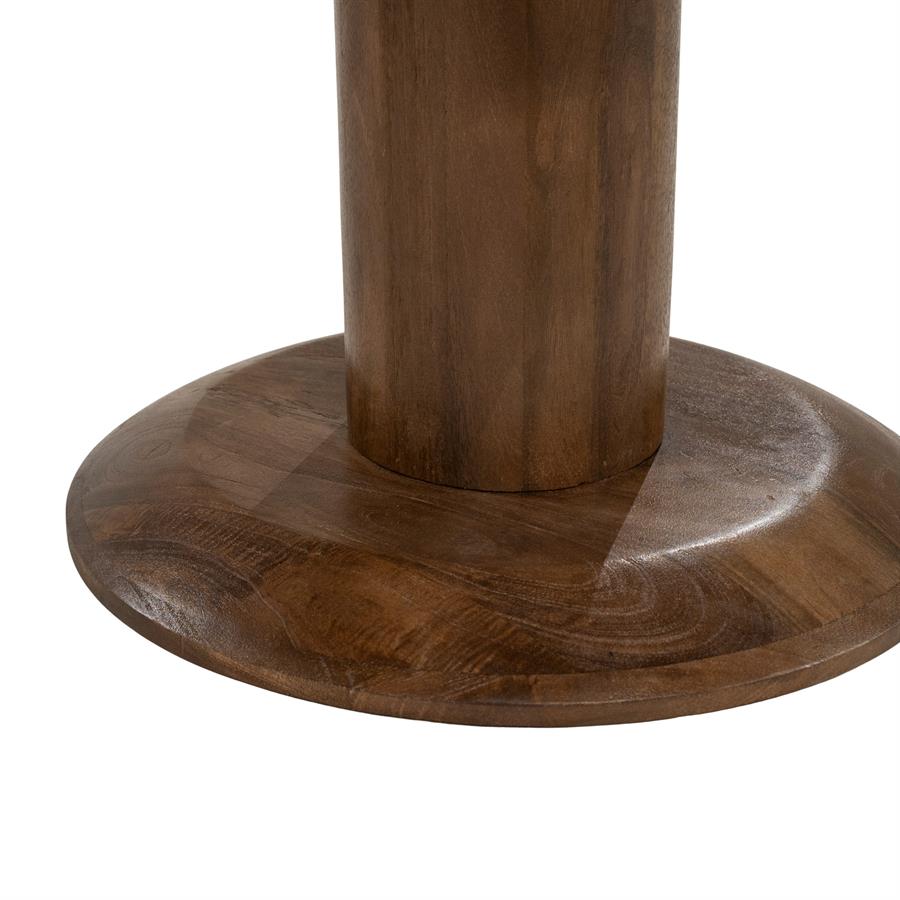 Eettafel Ted bruin bovenaanzicht