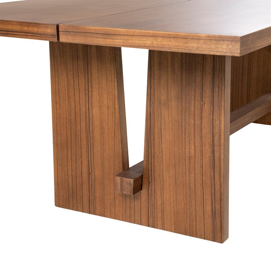 Eettafel Lira bruin bovenaanzicht