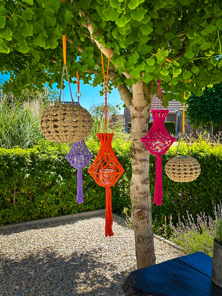 Gekleurde Hanglantaarns Ibiza Stijl luna
