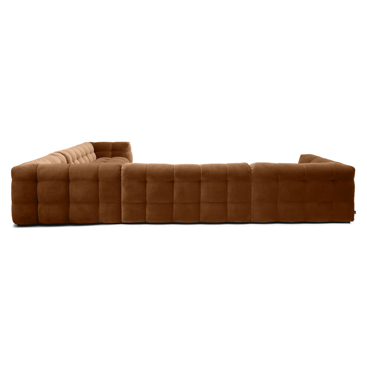 Velvet U-Bank – Luxe Modulaire Zithoek | Royal wood