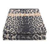 Theedoeken set van 6 katoen 50x70 cm – VAAT Leopard zwart/zand/goud
