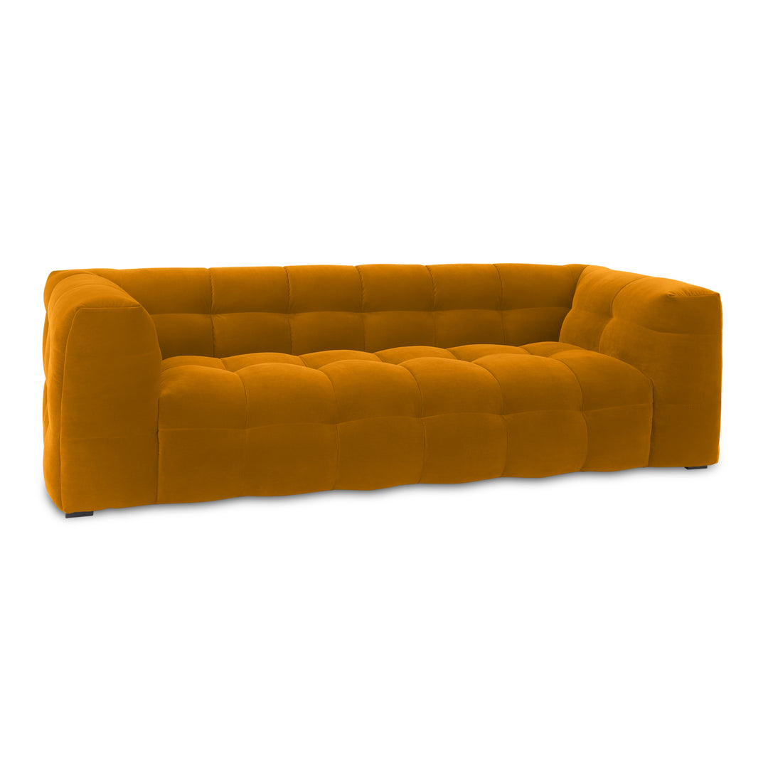 Velvet Bank 3-Zits – Ronde Luxe Designbank | Royal peach 120