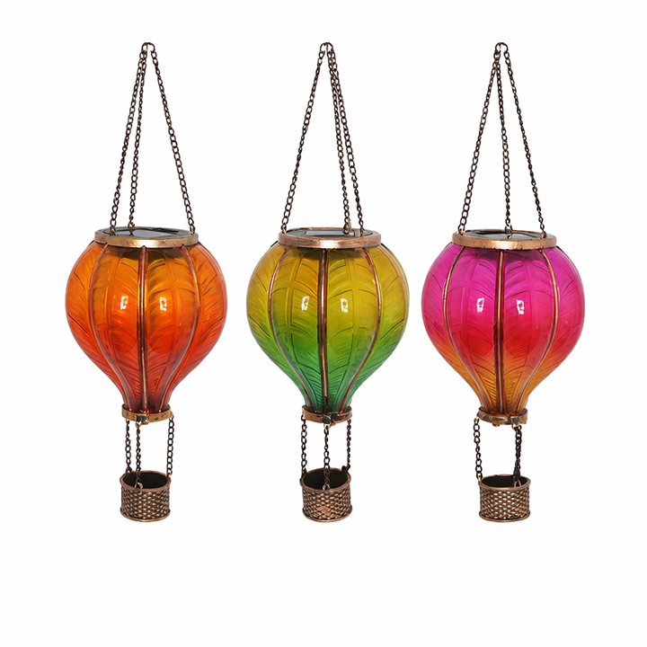 Solar Luchtballon Hanglamp – Sfeervolle LED Tuinlamp voor Balkon & Terras