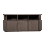 Dressoir Oslo 203 cm – eiken & eikenfineer donkerbruin