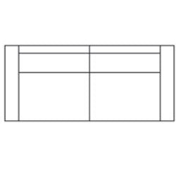4 zits – 95 x 240 cm