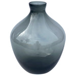 Traun Grey vaas – Mondgeblazen design van grijs glas Ø23,5xH30 cm