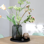 Wolga Grey vaas – Handgemaakt mondgeblazen design van grijs glas