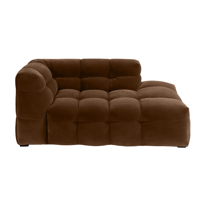 Velvet Chaise Longue – Luxe Ronde Design Ligbank | Royal Wood