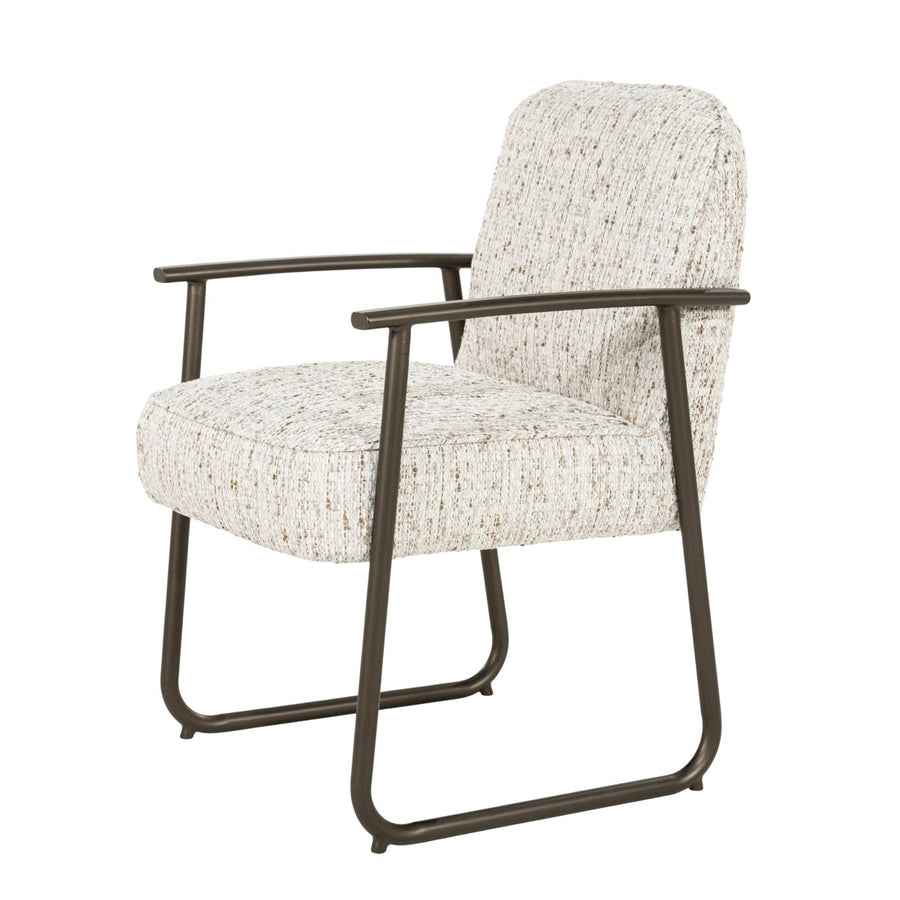 Stoel Norel – stof & metaal beige Vive