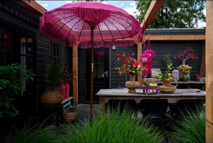 Ibiza parasol roze