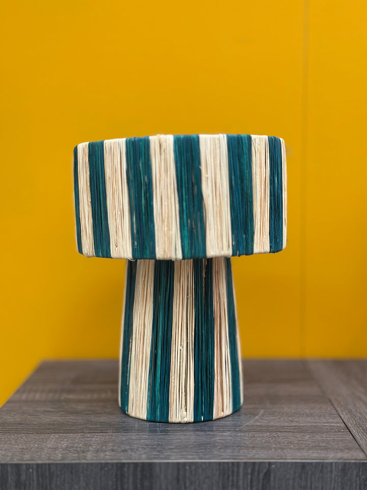 Marokkaanse raffia tafellamp