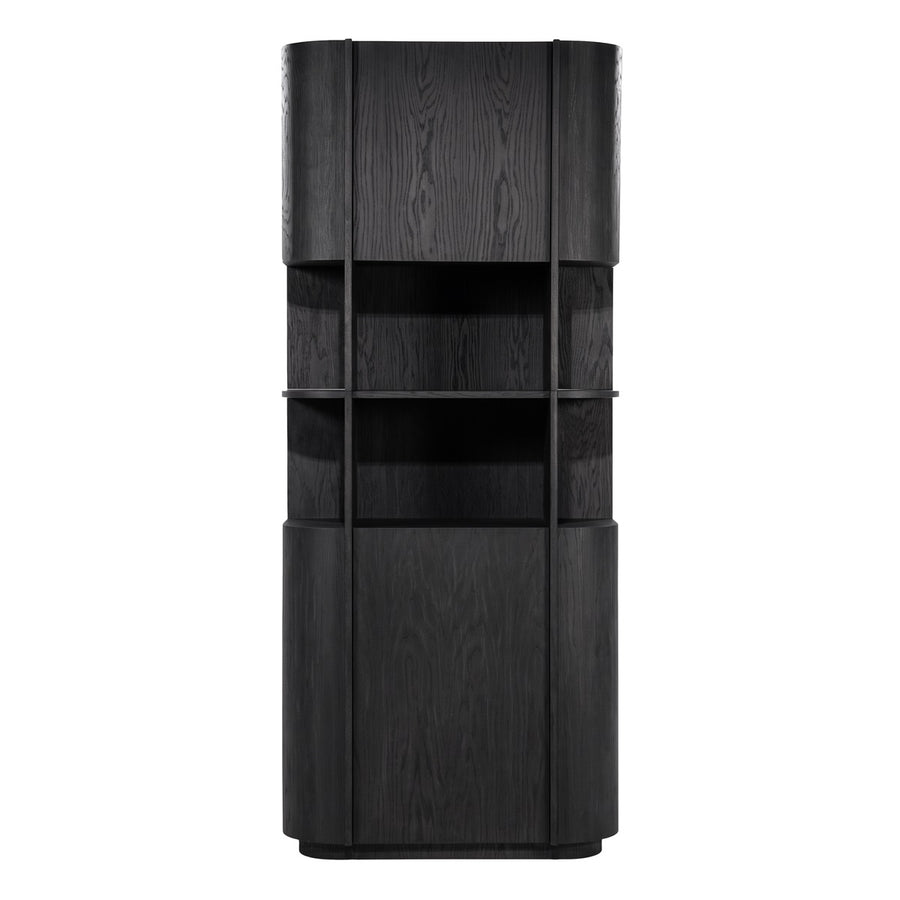 Kabinet Oslo 148x220 cm – eiken & eikenfineer zwart