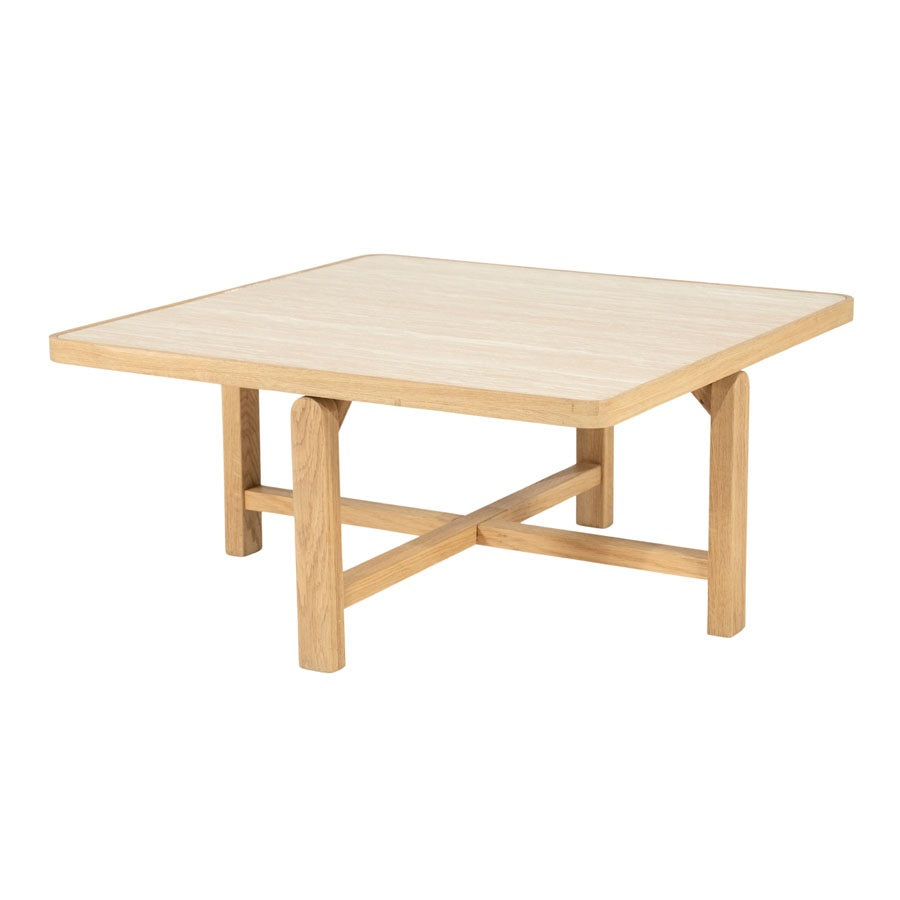 Salontafel Vidar – eikenhout & travertin