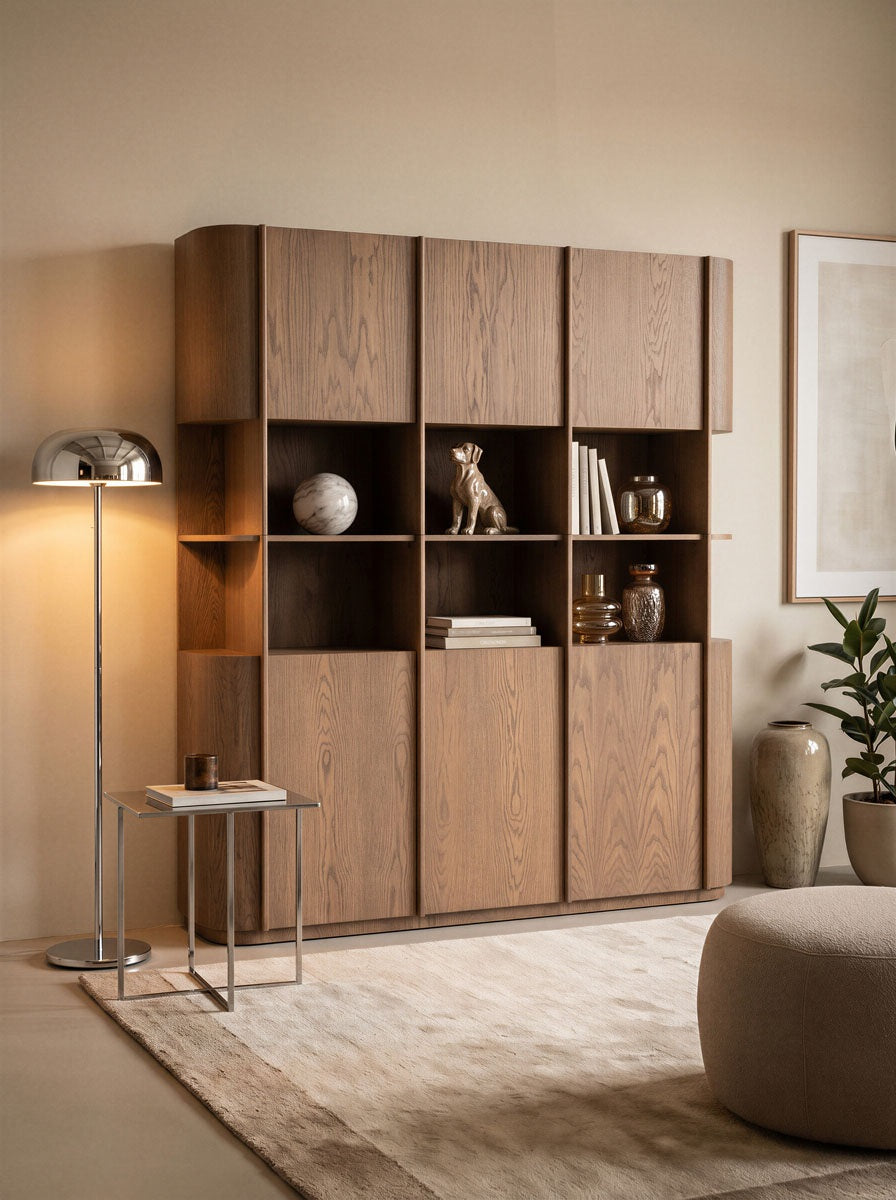 Kabinet Oslo 203x220 cm – eiken & eikenfineer lichtbruin