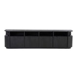 TV-meubel Oslo 230 cm – eiken & eikenfineer zwart